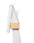 Lambskin Maxi Intrecciato Cassette Crossbody Bag Caramel