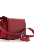 Box Calfskin Small Classic Box Flap Bag Red