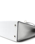 Metallic Chevre Chamkilight Mini Kelly Sellier 20 Argent