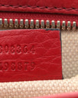 Pebbled Calfskin Small Soho Disco Bag Vibrant Red