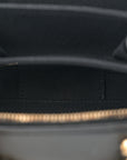 Caviar Quilted Mini Boy Clutch With Chain Black