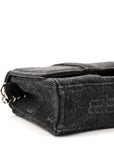 Denim BB Monogram Hourglass Chain Bag Black
