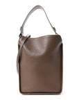 Calfskin Logo Embossed Small Tool 2.0 North-South Tote Mink Grey