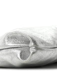 Metallic Goatskin Callie Mea Tassel Silver