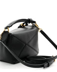 Nappa Lambskin Featherlight Mini Puzzle Bag Black