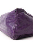 Agneau Classic Gold Hardware Velo Dark Violet