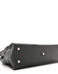 Cuoio Romano Selleria Bi-Color Medium Peekaboo Iconic Satchel Asfalto Latte