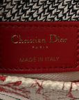 Canvas Embroidered Medium D1ORamour D-Royaume Lady D-Lite Red Multicolor