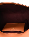 Coated Canvas Calfskin Vintage Check Small Note Crossbody Bag Briar Brown