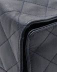 Caviar Quilted Medium CHNL 25 Handbag Dark Navy