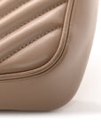 Calfskin Matelasse Monogram Lou Camera Bag Dark Latte