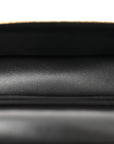 Caviar Quilted Top Handle Slim Vanity With Chain Black