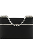 Satin Crystal Pave Medium Sicily Tubes Black