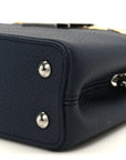 Taurillon Embellished Malletage Crown Mini Capucines Navy