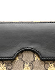 GG Supreme Monogram Bees Small Padlock Shoulder Bag Black