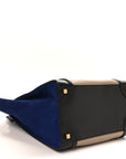 Elephant Calfskin Suede Mini Tri-Color Luggage Sand