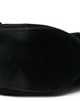 Velvet Matelasse Medium GG Marmont Shoulder Bag Black