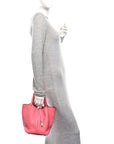 Taurillon Clemence Picotin Lock 22 MM Rose Azalee