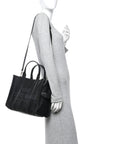 Grained Calfskin Medium The Tote Bag Black