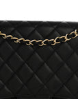 Caviar Maxi Single Flap Black