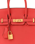 Togo Birkin 25 Rouge Pivoine