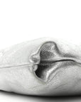 Metallic Goatskin Callie Mea Tassel Silver