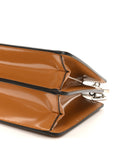 Patent Peekaboo Cut Caramello