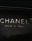 Tweed Quilted Mini Square Flap Black