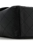 Caviar Quilted Maxi Double Flap Black