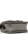 Calfskin Quilted Small Boy Flap Grey