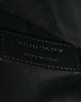 Calfskin Crocodile Embossed Uptown Monogram Pouch Black
