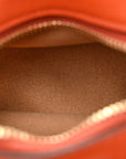 Calfskin Micro Hale Crossbody Amber Orange