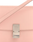 Smooth Calfskin Medium Classic Box Flap Bag Pink