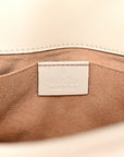 Calfskin Matelasse Mini GG Marmont Shoulder Bag White