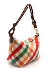 Tartan Matelasse Plaid Hand Bag Rosso Verde