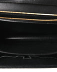 Goatskin Medium Classic Box Flap Bag Black