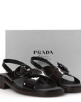 Spazzolato Fume Re-Edition 1996 Buckle Sandals 41 Bruciato
