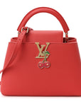 LV X TM Taurillon Cerises Capucines BB Rouge