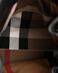 Grainy Calfskin House Check Medium Maidstone Black