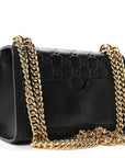 GCCIssima Small Padlock Shoulder Bag Black