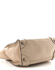 Drummed Calfskin Micro Luggage Dune