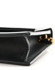 Smooth Calfskin Classic Monogram Kate Tassel Chain Wallet Black