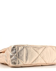 Metallic Lambskin Quilted Medium CHNL 19 Flap Gold