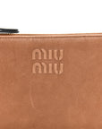Nappa Aviator Mini Flat Pouch Rovere