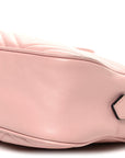 Calfskin Matelasse Small GG Marmont Chain Shoulder Bag Perfect Pink