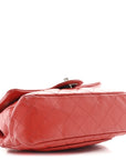 Lambskin Quilted Mini Rectangular Flap Red
