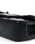 Lambskin Quilted Extra Mini Rectangular Flap Black