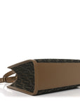 Fabric Jacquard FF 1974 Logo Small FNDI Sunshine Shopper Tote Tobacco Moro Sand