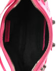 Agneau Arena Le Cagole Shoulder Bag XS Hot Pink