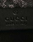 Denim Cuoio Harness GG Monogram Mini Ophidia Tote Bag Black Medium Grey